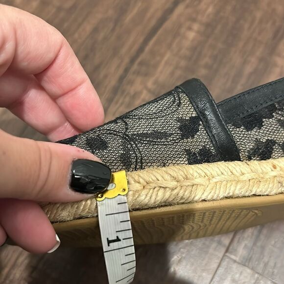 Stuart Weitzman Black Lace Platform Shoes, Size 7.5 - Picture 12 of 13